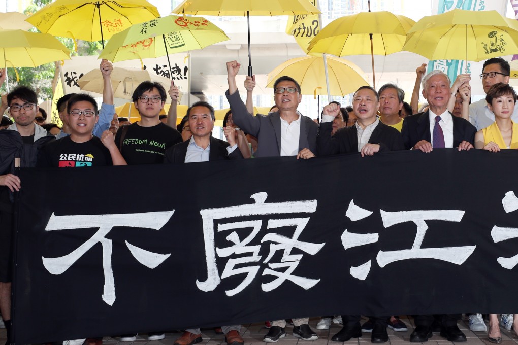 The Occupy leaders received sentences between 16 months and eight months suspended. Photo: Sam Tsang