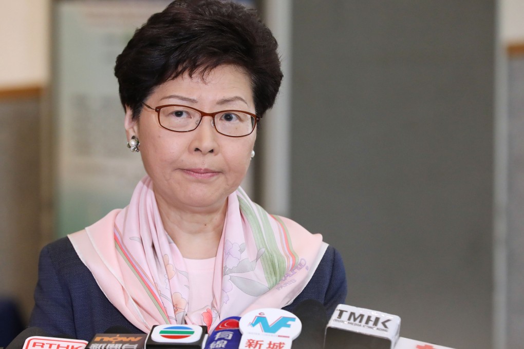 Hong Kong Chief Executive Carrie Lam insists that EU officials were merely stating their stance on the controversial extradition bill. Photo: SCMP