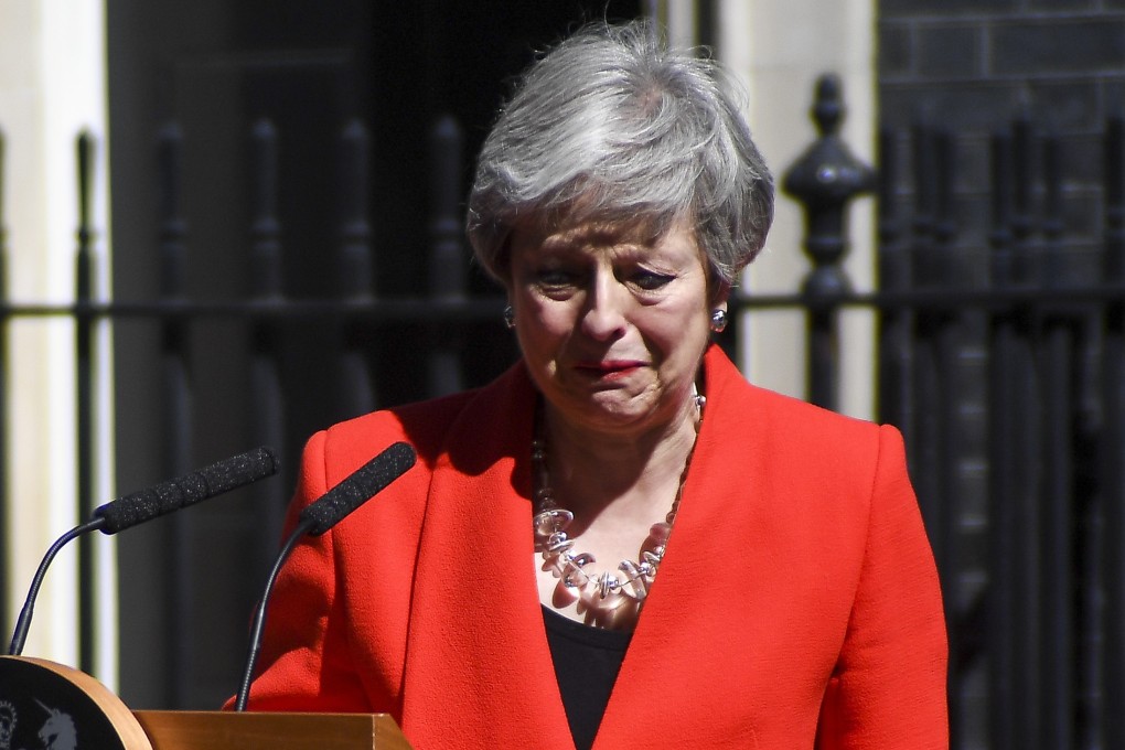 British PM Theresa May announces her resignation on May 24, 2019. Photo: Xinhua