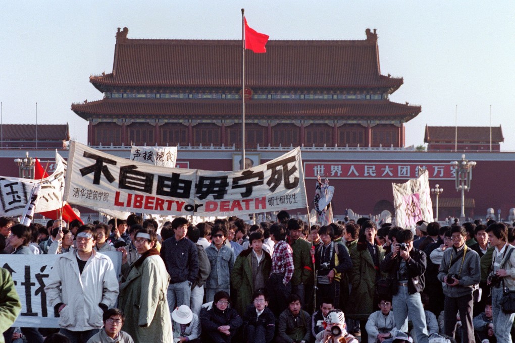 Student protesters in Tiananmen Square in 1989. Photo: AFP