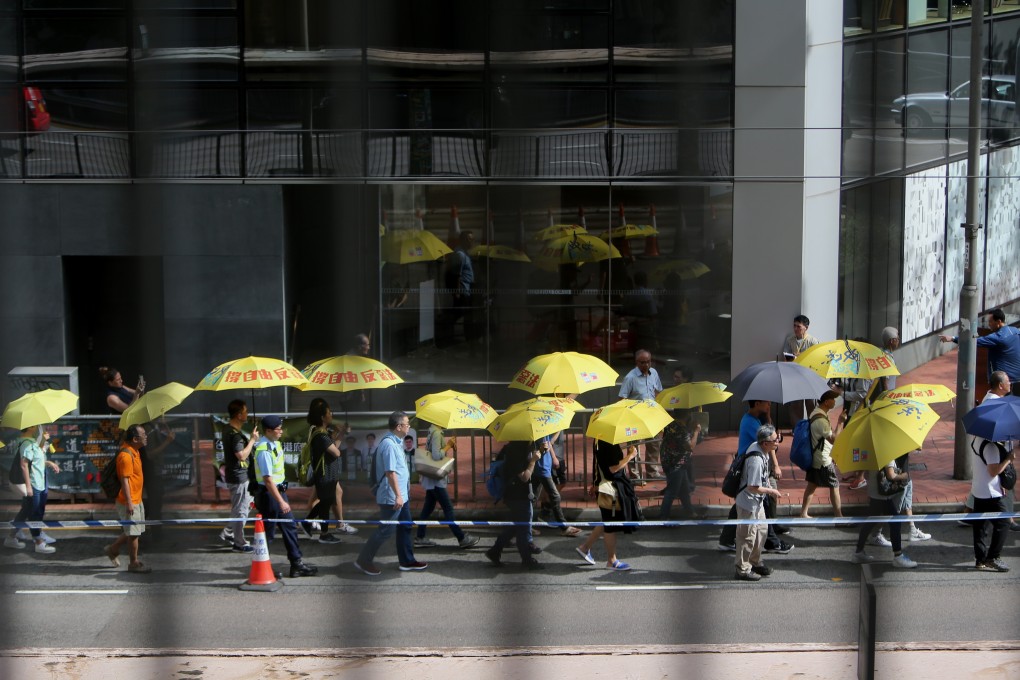 Demonstrators marched on Sunday to remember the 30th anniversary of Tiananmen crackdown. Photo: K.Y. Cheng