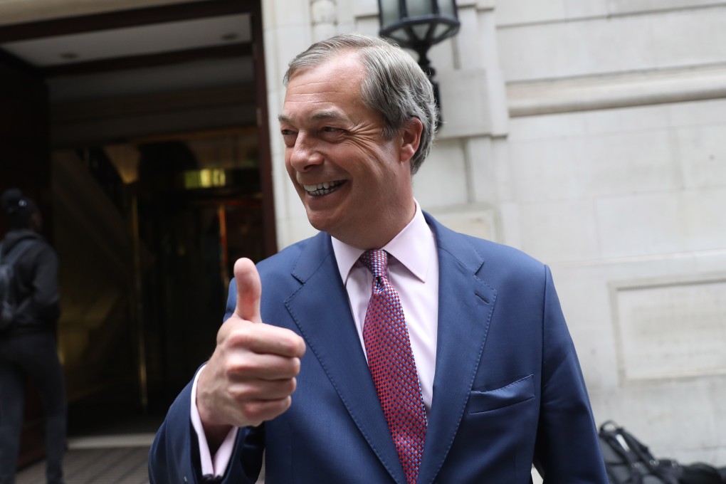 Nigel Farage, leader of the Brexit Party. Photo: Bloomberg