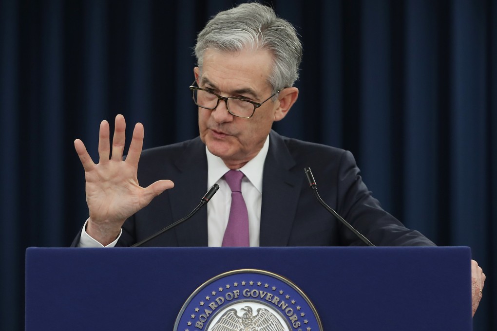 Federal Reserve Board chairman Jerome Powell continues to come under pressure from US President Donald Trump, who now says interest rates and stimulus measures should match Beijing’s moves during the trade war. Photo: Getty Images/AFP