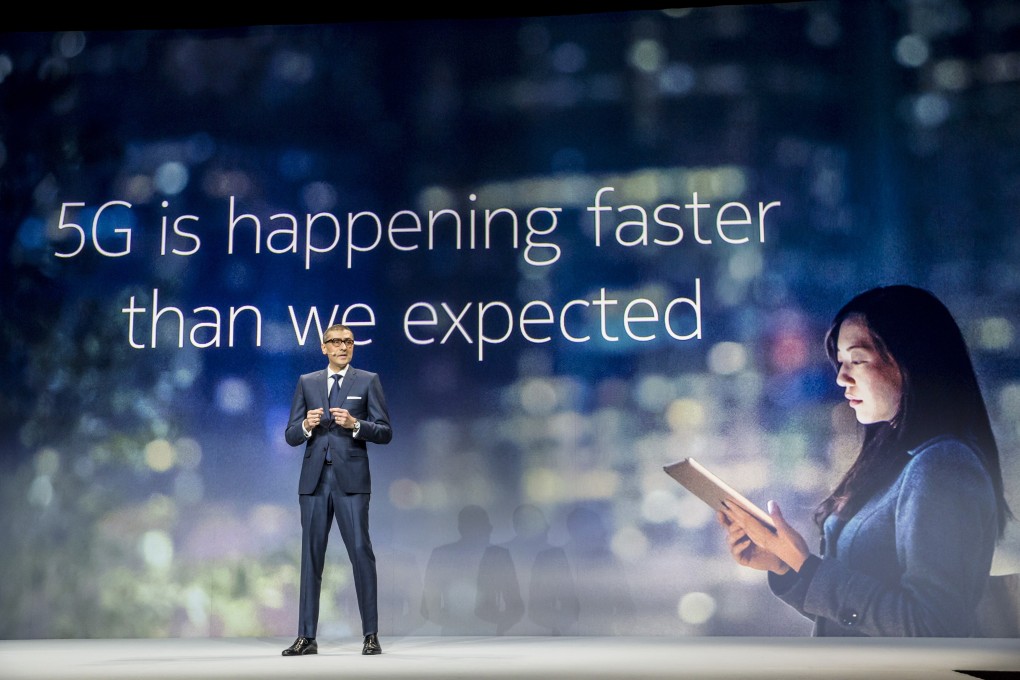 Rajeev Suri, president and chief executive officer of Nokia, speaks during a special event ahead of the Mobile World Congress (MWC) in Barcelona, Spain, on Sunday, Feb. 25, 2018. Photo: Bloomberg