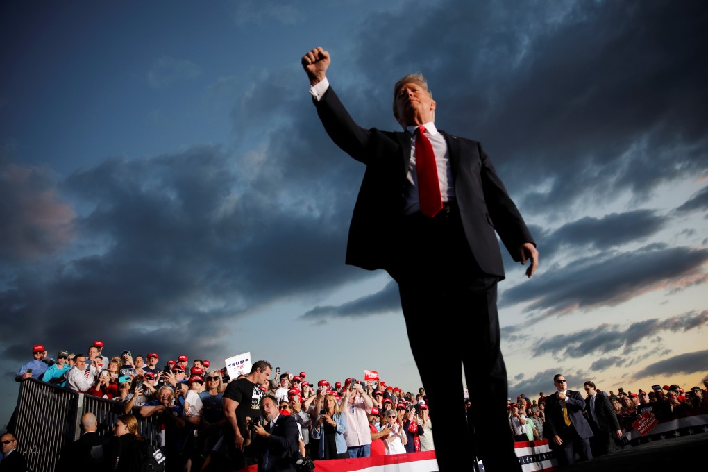 US President Donald Trump addresses a 2020 re-election campaign rally in Montoursville, Pennsylvania, on May 20. If Trump is concerned about the trade war escalation hurting his re-election chances, he’s not showing it. Photo: Reuters