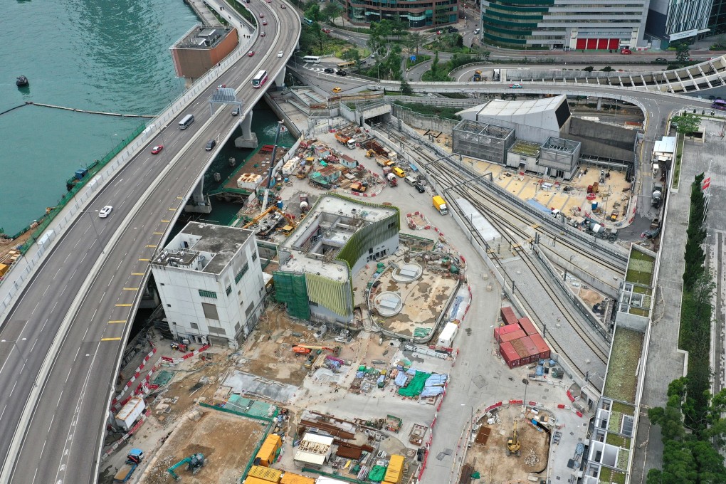 Aerial view of the Hung Hom MTR station on the Sha Tin-Central Link in December 2018. Photo: Winson Wong