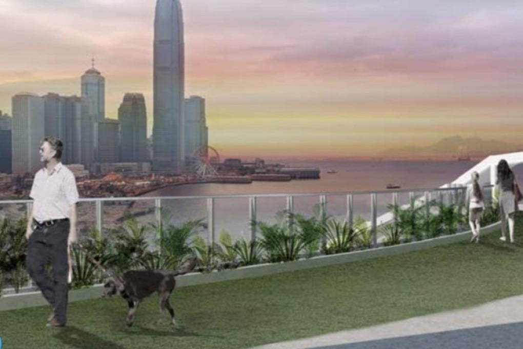 An artist’s depiction of the proposed West Landscaped Deck, which is expected to be completed by 2024. Photo: Handout