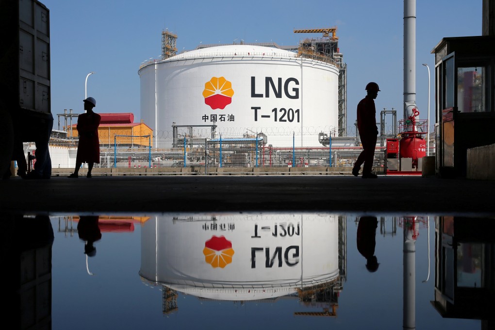 A PetroChina LNG tank at Rudong port in Nantong, Jiangsu province. China’s massive and rapidly growing appetite for natural gas is sparking off a scramble in the Middle East, as energy producers compete to become the biggest player in the market. Photo: Reuters