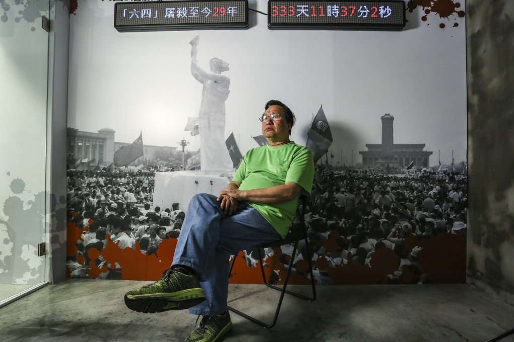 Leung Kwok-wah says he takes a day off every year to help out at the Hong Kong vigil. Photo: Jonathan Wong