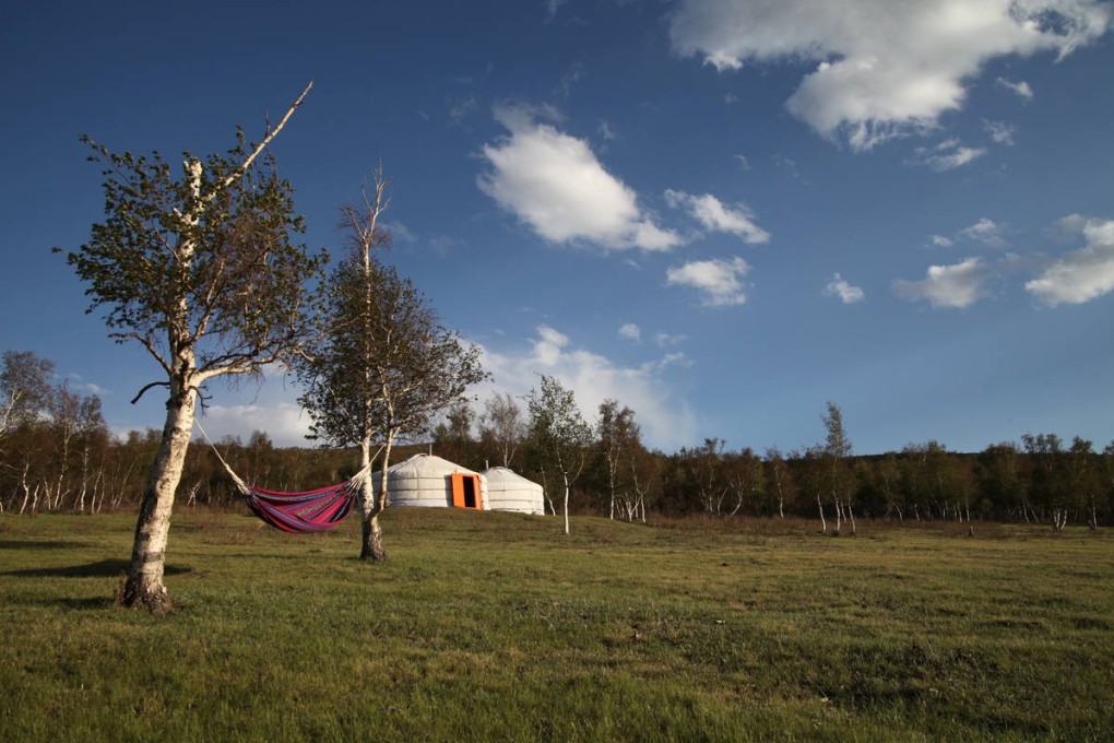 One of Mandala Nomadic’s luxury gers, set up somewhere in the Mongolian wilderness. Photo: Mandala Mongolia