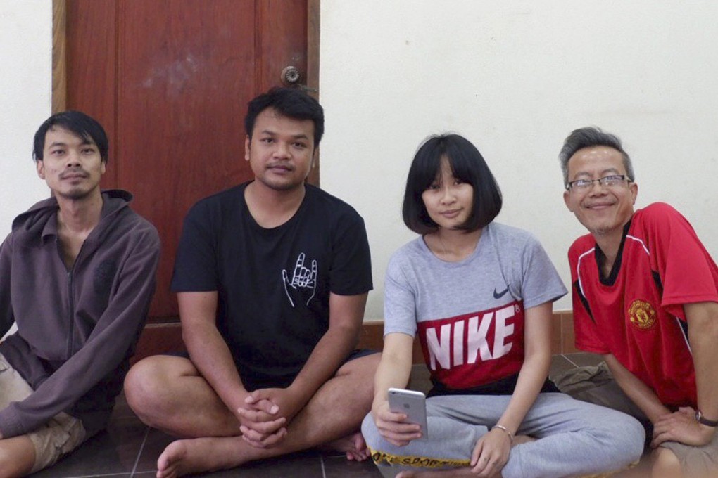 Thai band Faiyen from an undisclosed location in Laos. Nithiwat Wannasiri, Worravut Thueakchaiyaphum, Romchalee Sombulrattanakul, Trairong Sinseubpol. Photo: AP
