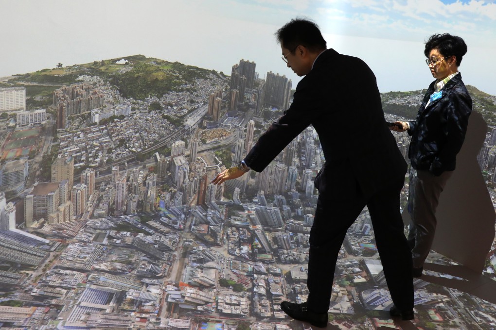 A display at the government’s Smart Lab in Cyberport. Photo: Sam Tsang