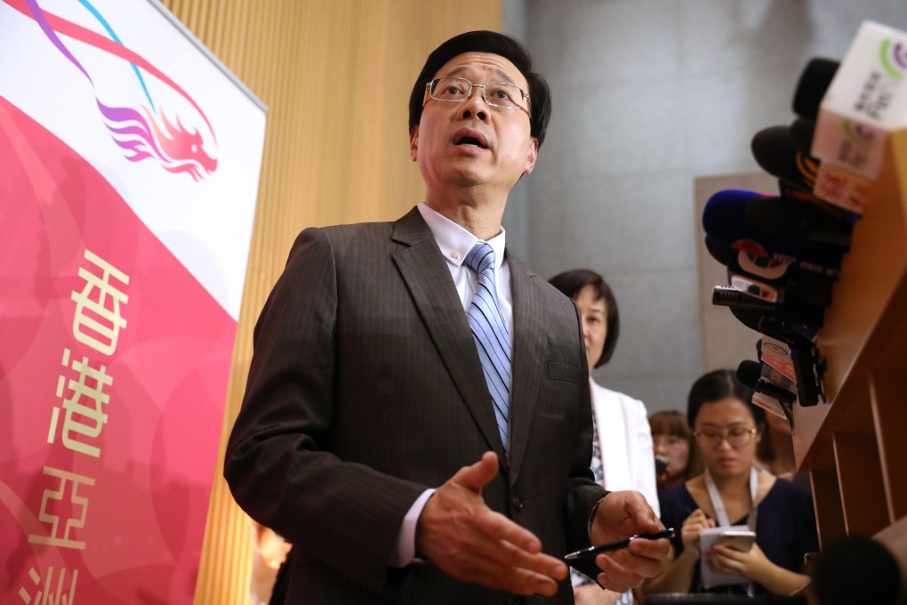 Secretary for Security John Lee said the government had to take action. Photo: Dickson Lee