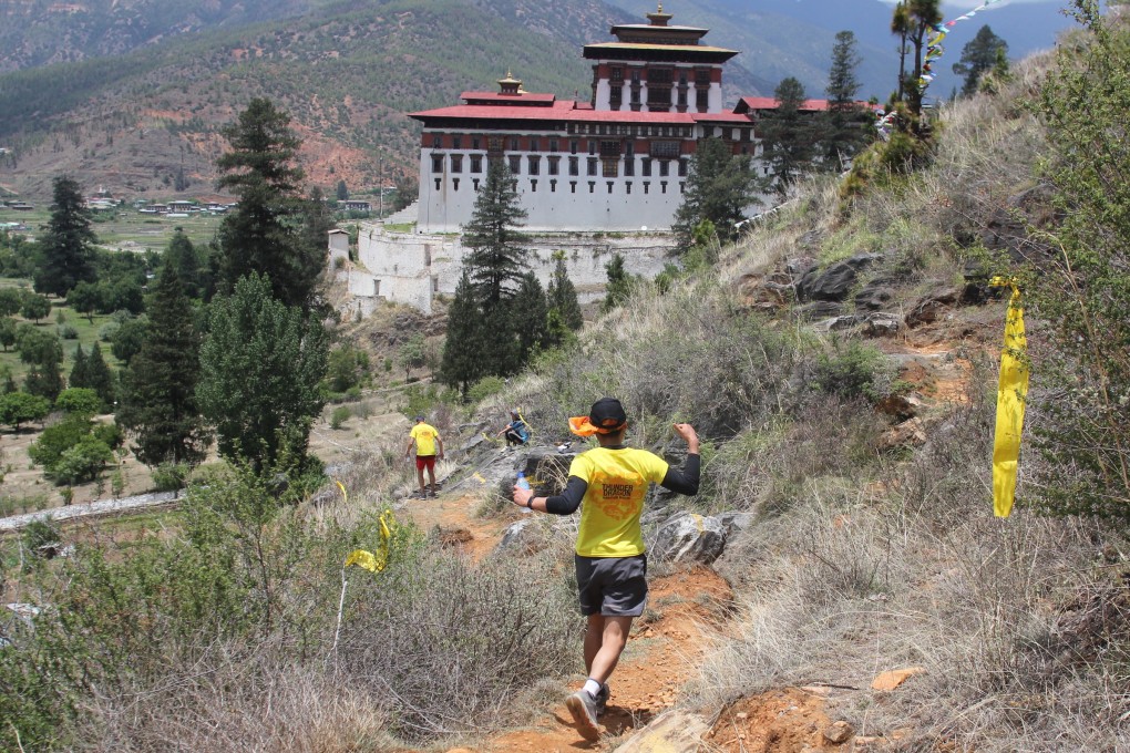 A 4km single track trail behind Rinpung Dzong on the Thunder Dragon Marathon. Photo: Steven Seaton