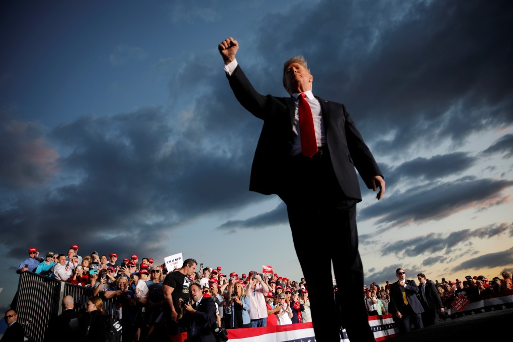US President Donald Trump addresses a Trump 2020 re-election campaign rally in Montoursville, Pennsylvania, on May 20. Photo: Reuters