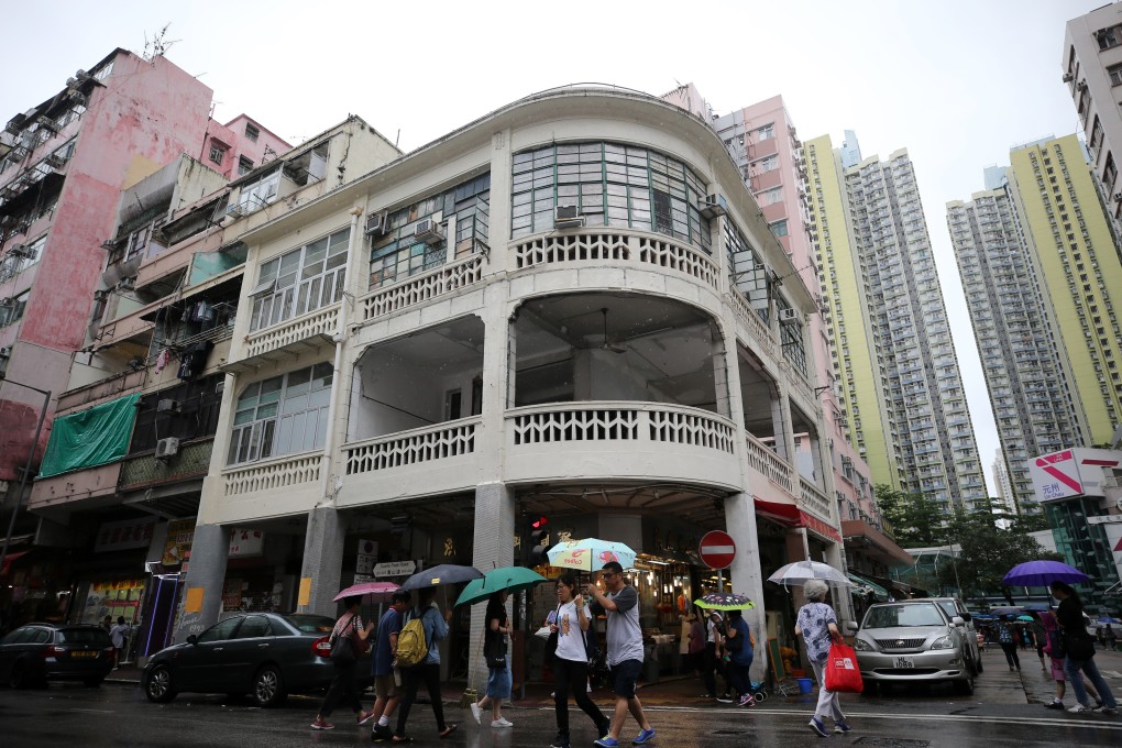 The exterior of the building on Castle Peak Road in Sham Shui Po. Photo: Winson Wong