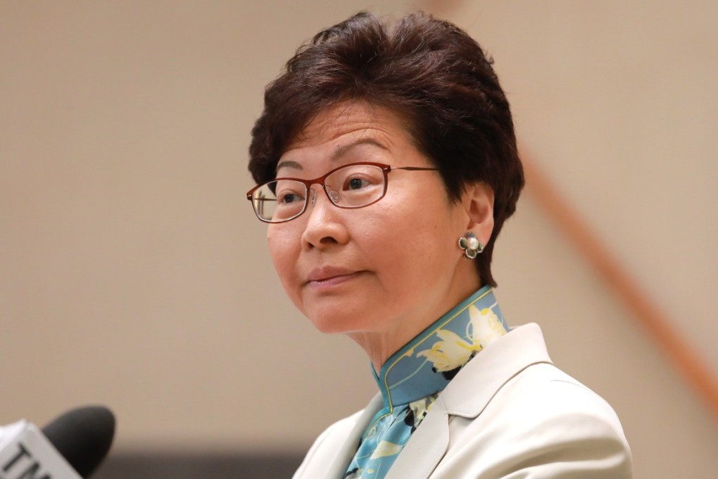 Chief Executive Carrie Lam Cheng Yuet-ngor meets the media before Exco meeting at the Chief Executive's Office in Tamar. 28MAY19 SCMP / May Tse