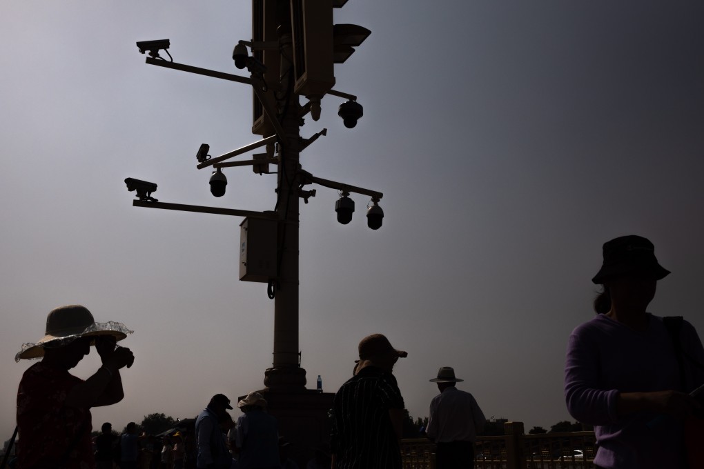 Surveillance technology guards against a repeat of the 1989 protests in Tiananmen Square in Beijing. Photo: EPA-EFE