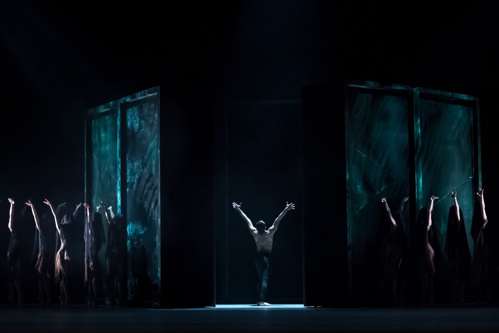 A scene from Yuh Egami & Ricky Hu Songwei’s production of The Rite of Spring by Hong Kong Ballet, which turns the original tale of a Chosen Maiden sacrificed in a fertility rite into a parable of humankind’s destruction of nature. Photo: Conrad Dy-Liacco