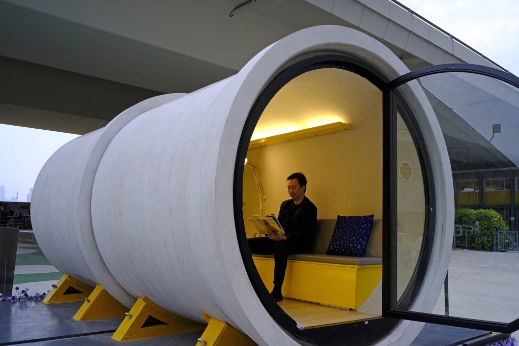 A prototype tube house in Hong Kong’s industrial area of Kwun Tong. Photo: AP