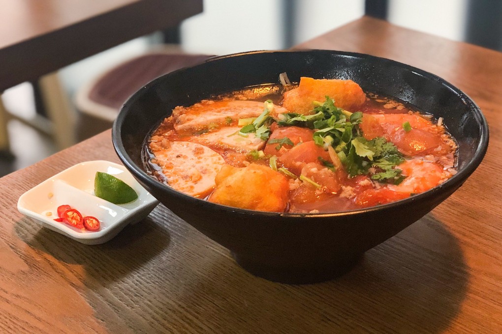 Tomato shrimp pho from Vietnamese restaurant Quan Viet in Wan Chai, Hong Kong. Photo: Michelle Wong