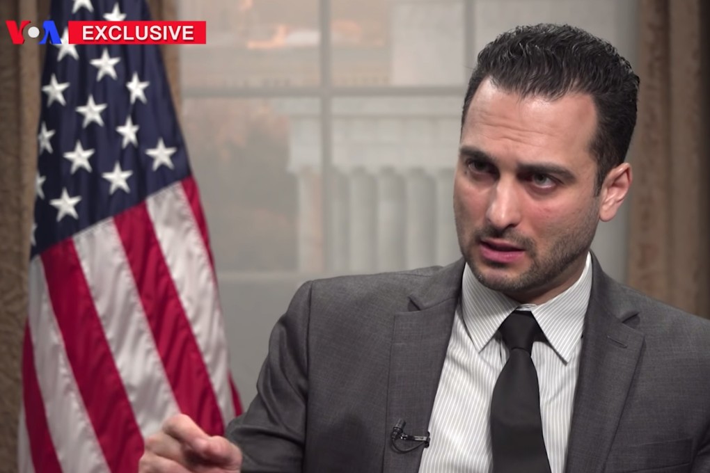 US State Department official David Peyman was in town to warn that there would be consequences for anyone in Hong Kong and the mainland who dared to do business with Iran. Photo: VOA