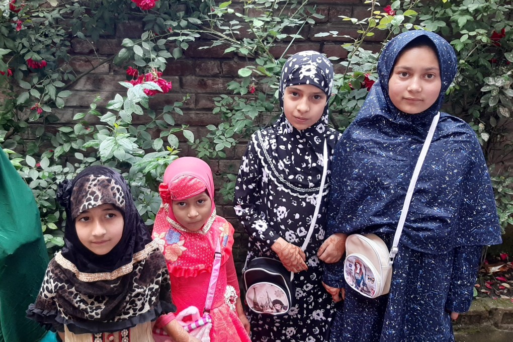 Children in their Eid festival attire. Photo: Umar Lateef Misgar