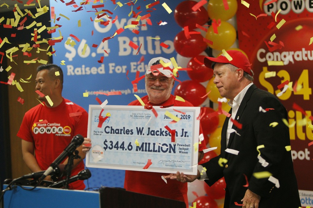 Charles Jackson is introduced as the winner of Saturday's US$344.6 million Powerball jackpot on Tuesday in Raleigh, North Carolina. Photo: AP