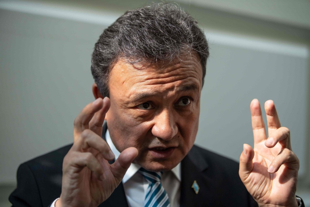 Dolkun Isa, president of the World Uygur Congress, in Washington on Tuesday. Photo: AFP