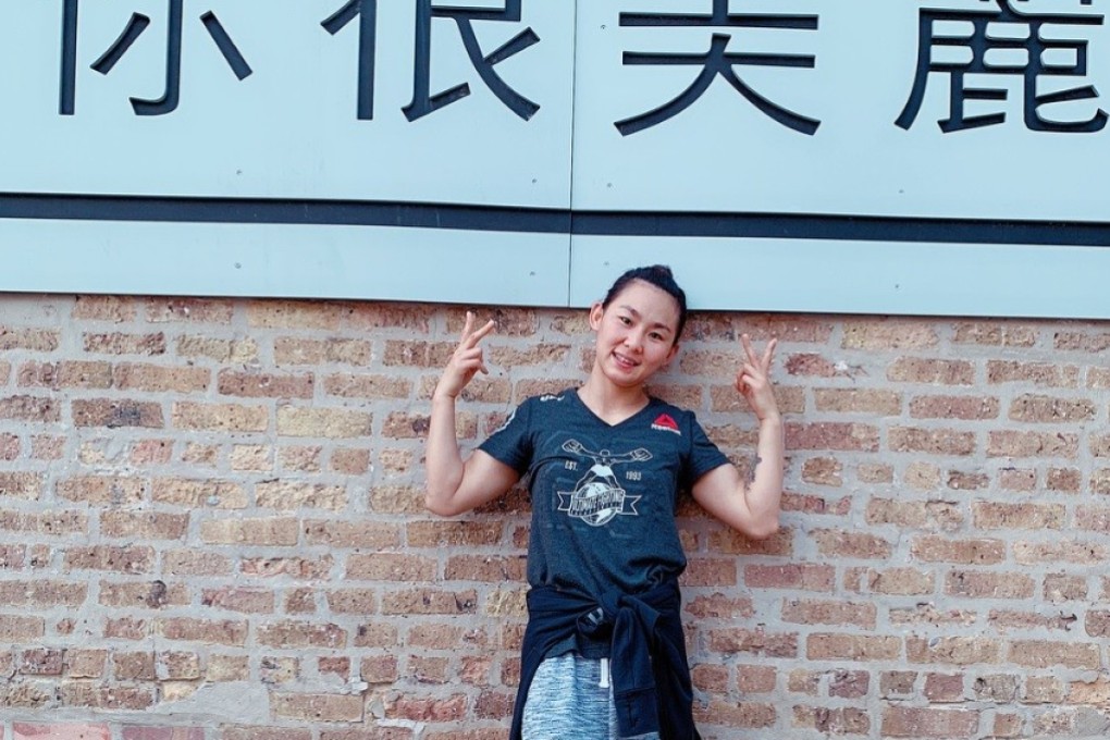 Yan Xiaonan steps back in the UFC Octagon in Chicago. Photo: Instagram