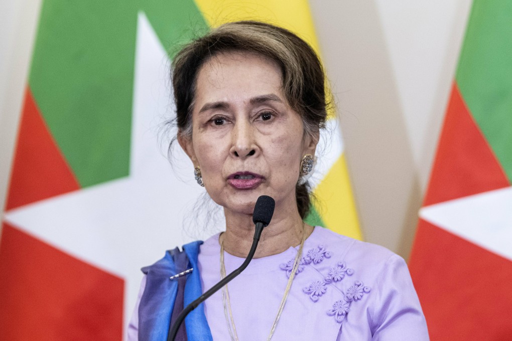Aung San Suu Kyi in Budapest. Photo: AP