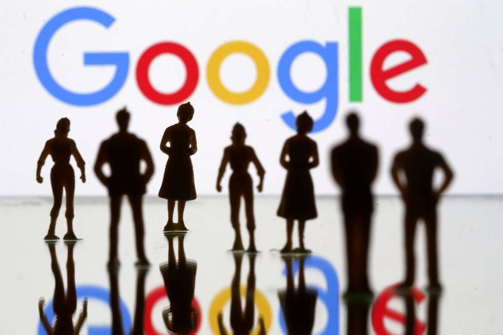 Small toy figures are seen in front of Google logo in this illustration picture, April 8, 2019. Photo: Reuters