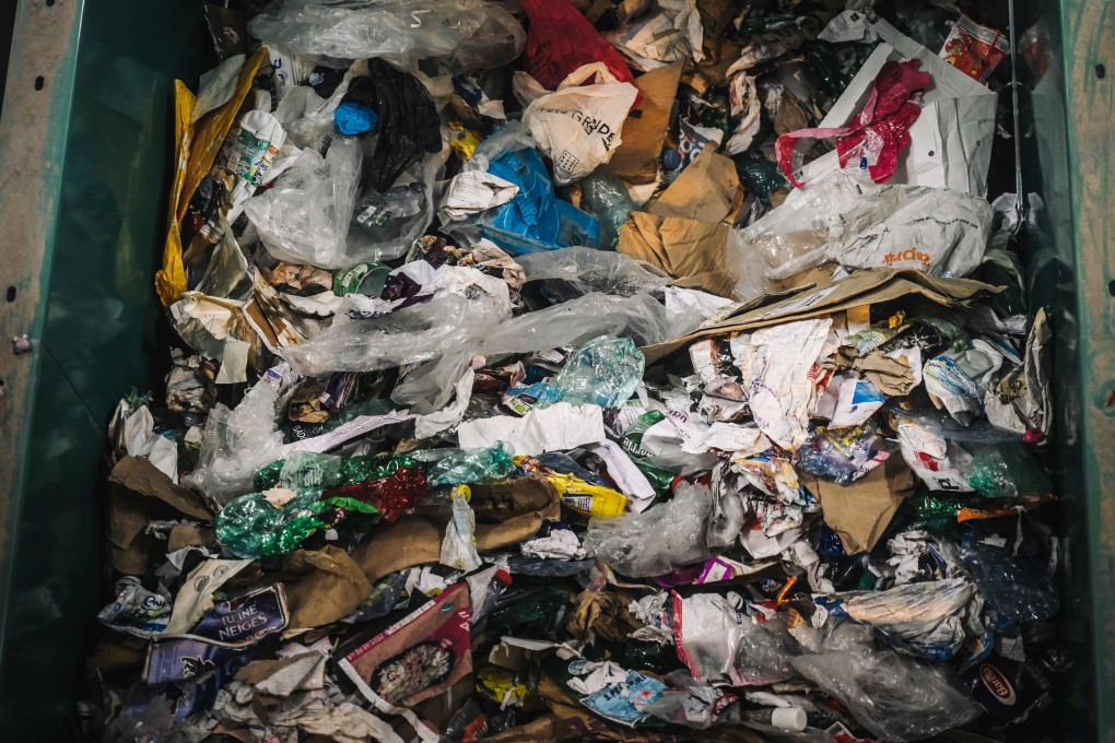 Garbage sits at the Syctom sorting centre in Paris, France, awaiting sorting before it can be recycled. With global annual waste likely to rise from the current 2.01 billion tonnes a year to around 3.4 billion tonnes a year in 2050, there is an urgent need to reduce waste at source. Photo: AFP