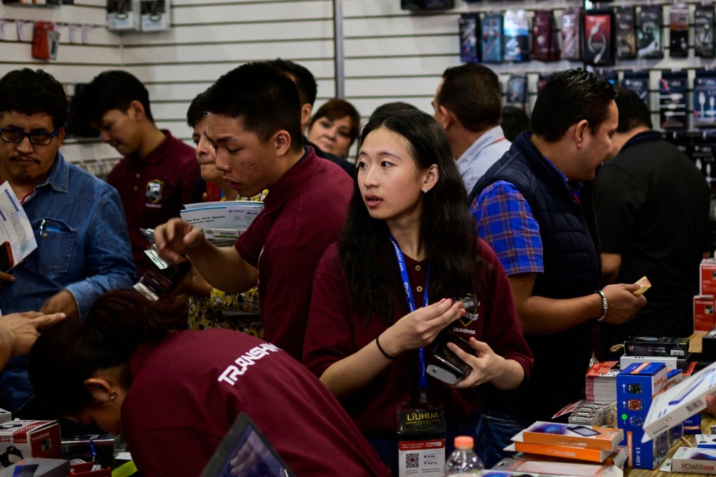 People attend the China Homelife Mexico fair in Mexico City. Photo: AFP