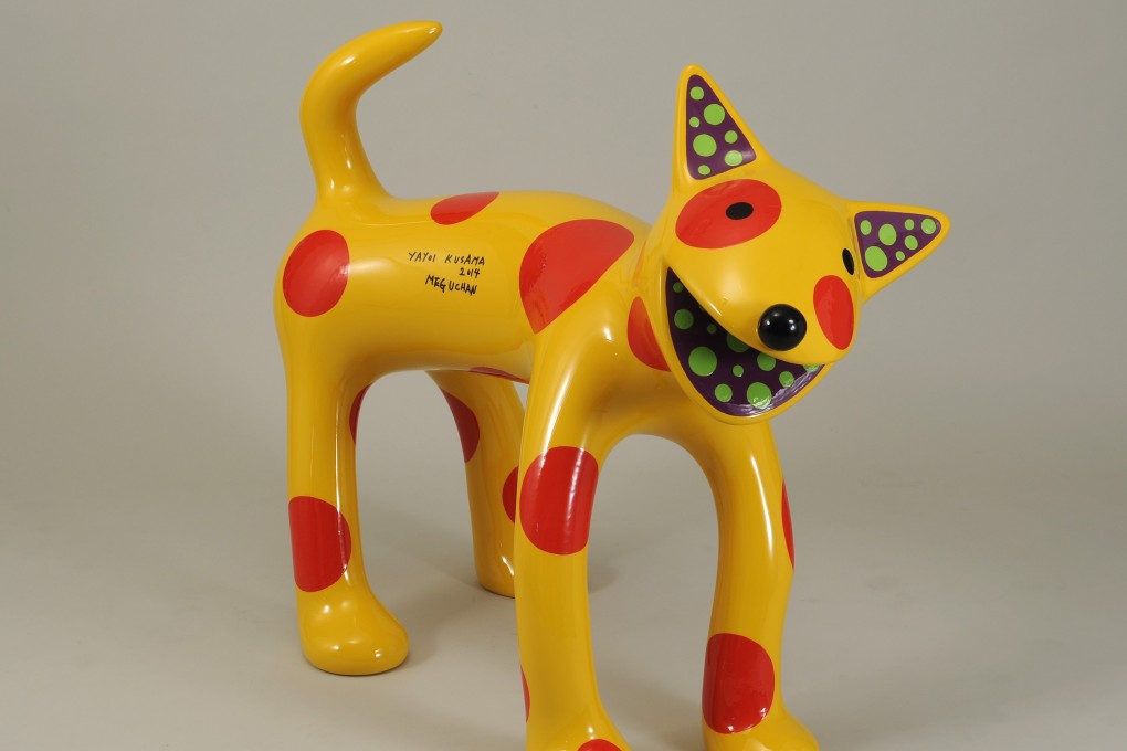 One of Yayoi Kusama’s polka-dotted dogs, on show at “The Life of Animals in Japanese Art” exhibition at the National Gallery of Art, in Washington. Photo: Cori and Tony Bates