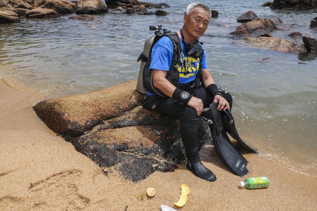 Harry Chan is an experienced diver and is on a quest to rid Hong Kong’s waters of pesky ghost nets. Photo: K.Y. Cheng