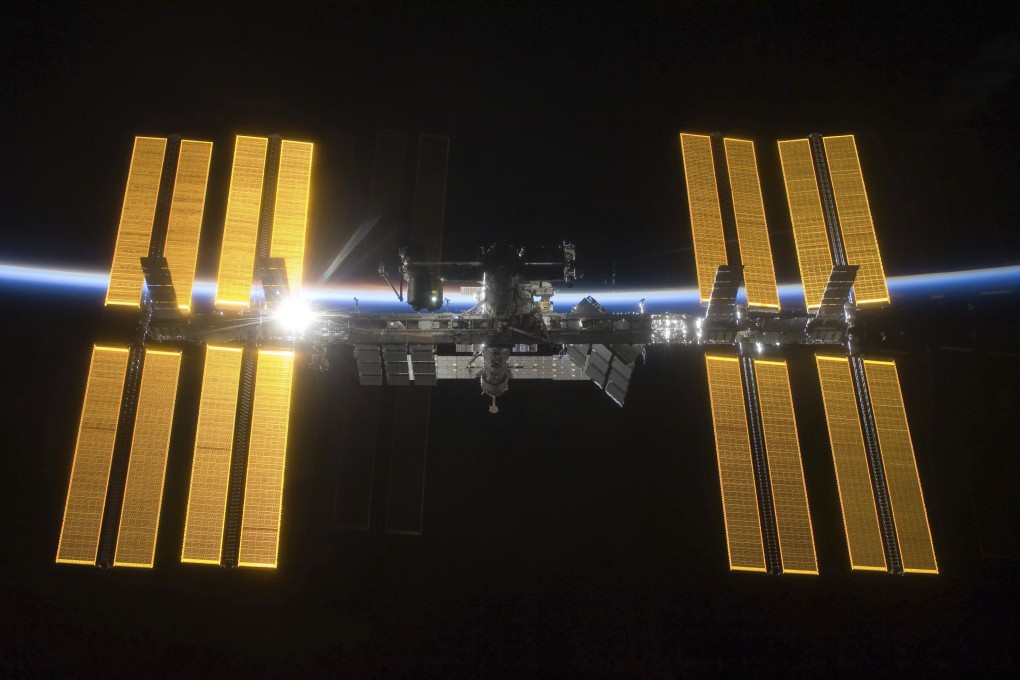 The International Space Station seen from the space shuttle Discovery. Photo: Nasa via AP