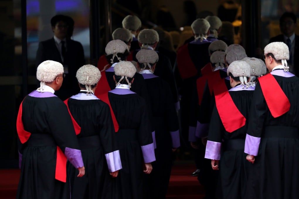 Hong Kong judges at the ceremonial opening of the legal year at City Hall on January 14, 2019. Photo: Robert Ng