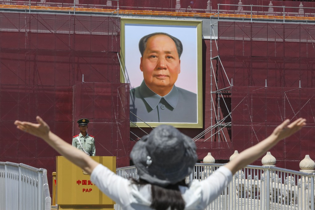 Mao Zedong, a portrait of whom is seen at the Tiananmen rostrum, famously said that women hold up half the sky, and gave them equal rights to education and employment. Photo: Simon Song