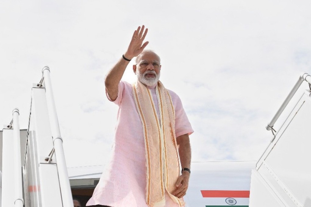 Indian Prime Minister Narendra was on his first foreign trip since winning re-election. Photo: EPA
