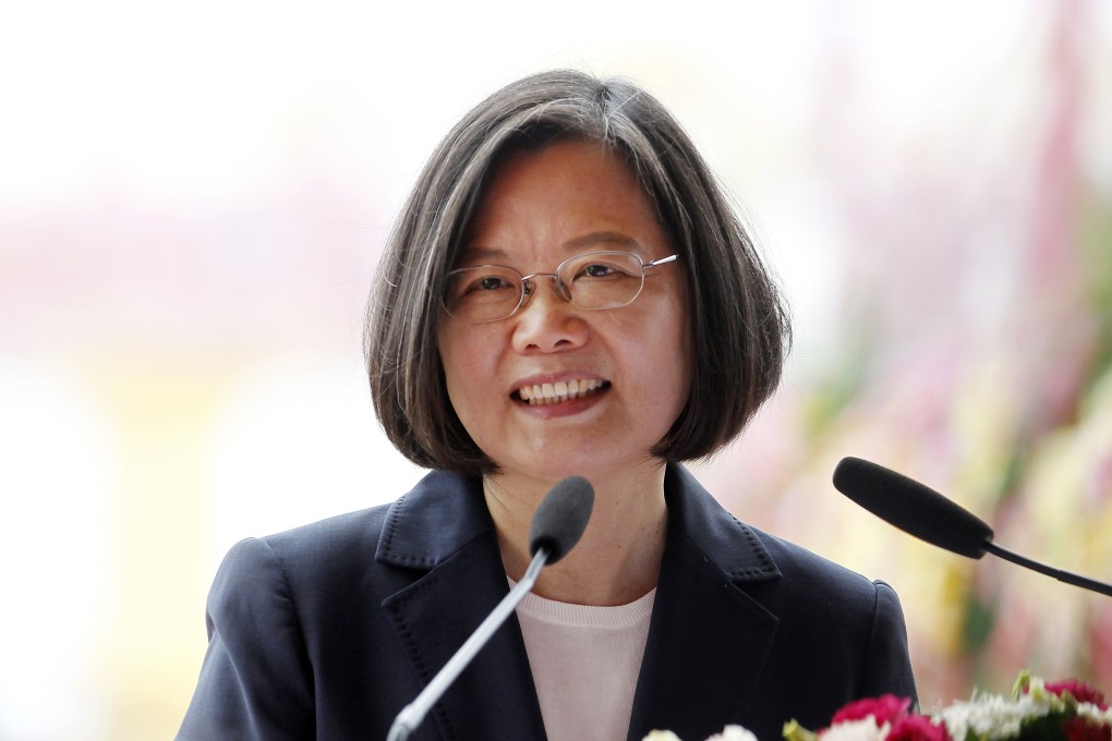 In her opening statement, Tsai Ing-wen outlined her accomplishments over the past three years. Photo: AP