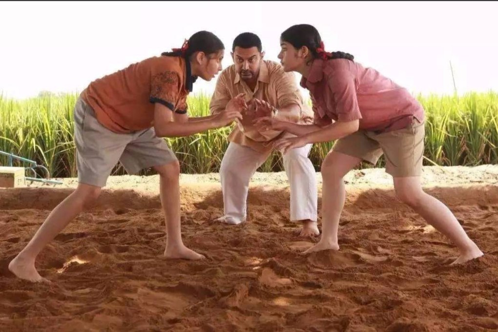 Aamir Khan, Zaira Wasim and Suhani Bhatnagar in Dangal. Photo: Walt Disney Studios