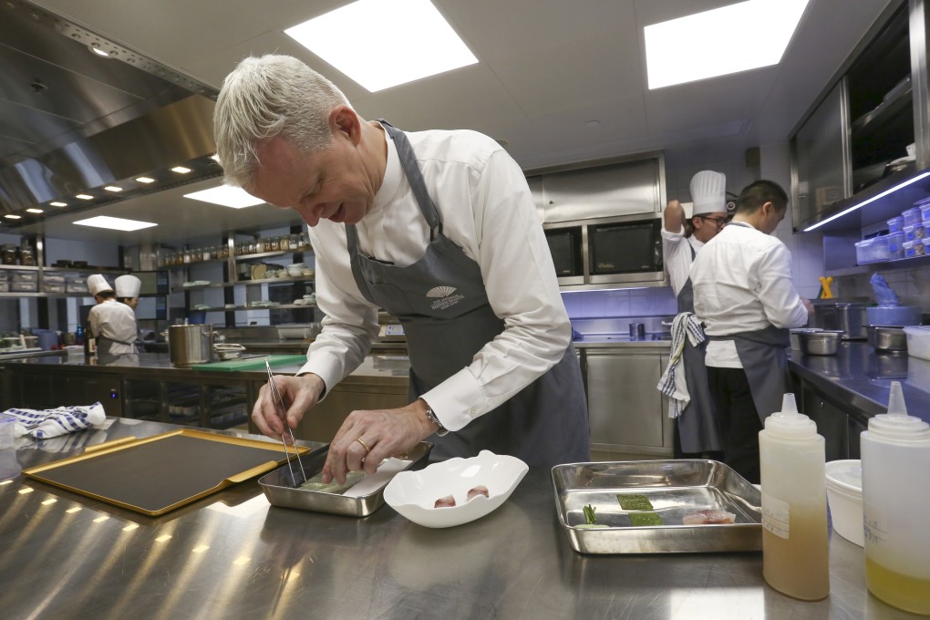Chef Richard Ekkebus at Amber in the Landmark Mandarin Oriental. Photo: Jonathan Wong