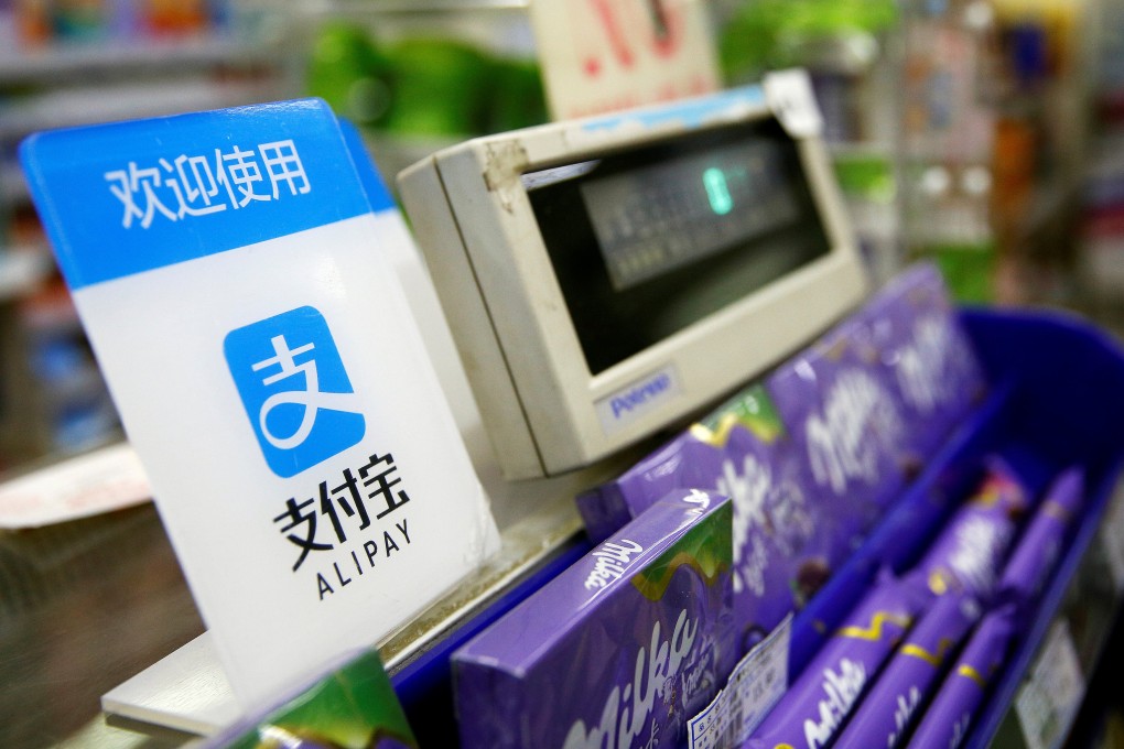 The logo of Alipay, the payments business of Ant Financial Services, is seen at a cashier in Shanghai on January 12, 2017. Photo: Reuters