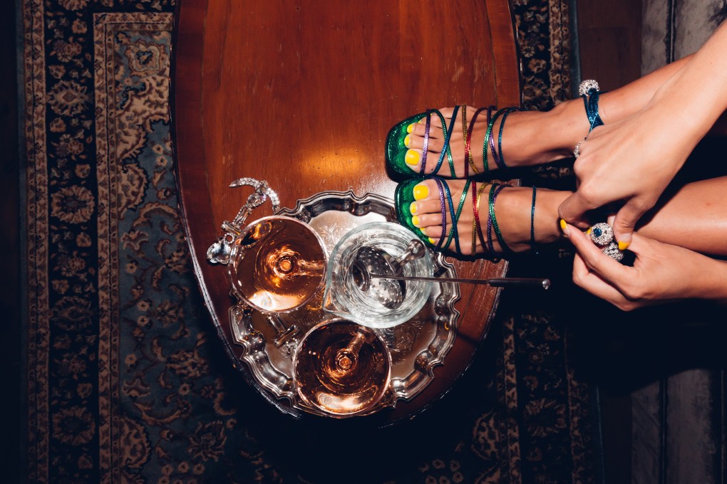 Tiffany Hsu wears a pair of Attico heels. The London-based buyer for luxury online retailer Mytheresa describes her style as eclectic and says, “I’ll wear anything and I like to add my own twist.” Photo: Moeez Ali