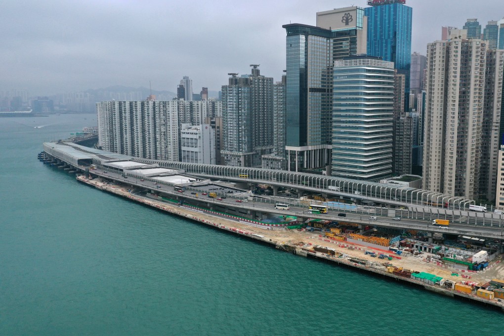 An aerial view of the Central-Wan Chai Bypass that has cut travel time from Central to North Point considerably. Photo: Winson Wong