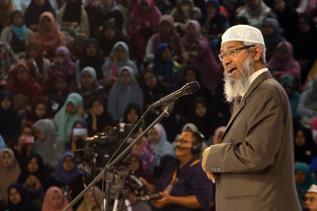 Zakir Naik fled India three years ago amid accusations that he had aided in radicalising a group of teenagers who carried out a terror attack in Bangladesh. Photo: Alamy