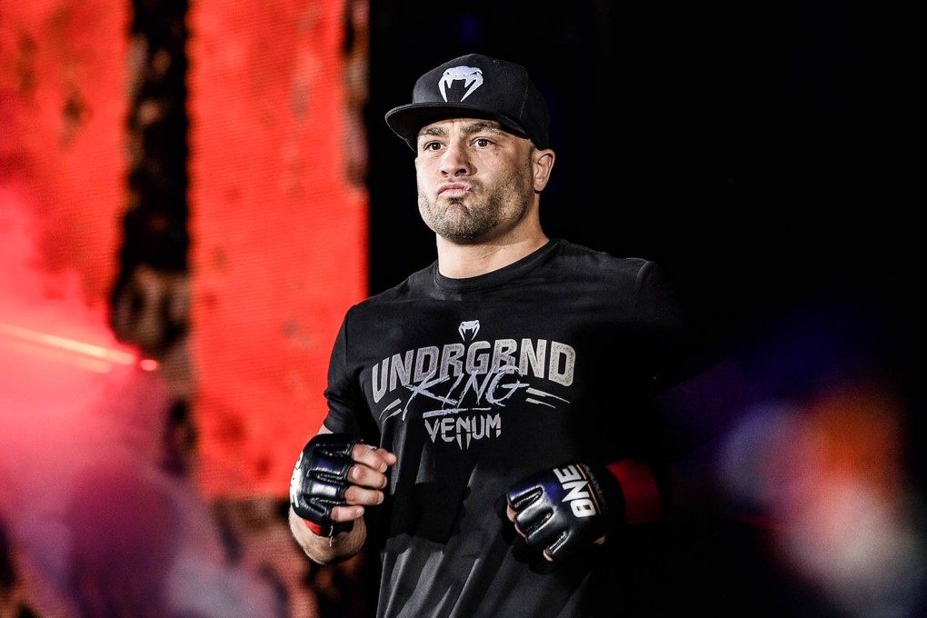 Eddie Alvarez walks out in Tokyo. He’ll be hoping for a better result in his second fight. Photos: One Championship