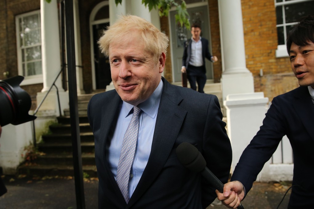 Boris Johnson leaves his home in London. Photo: AFP