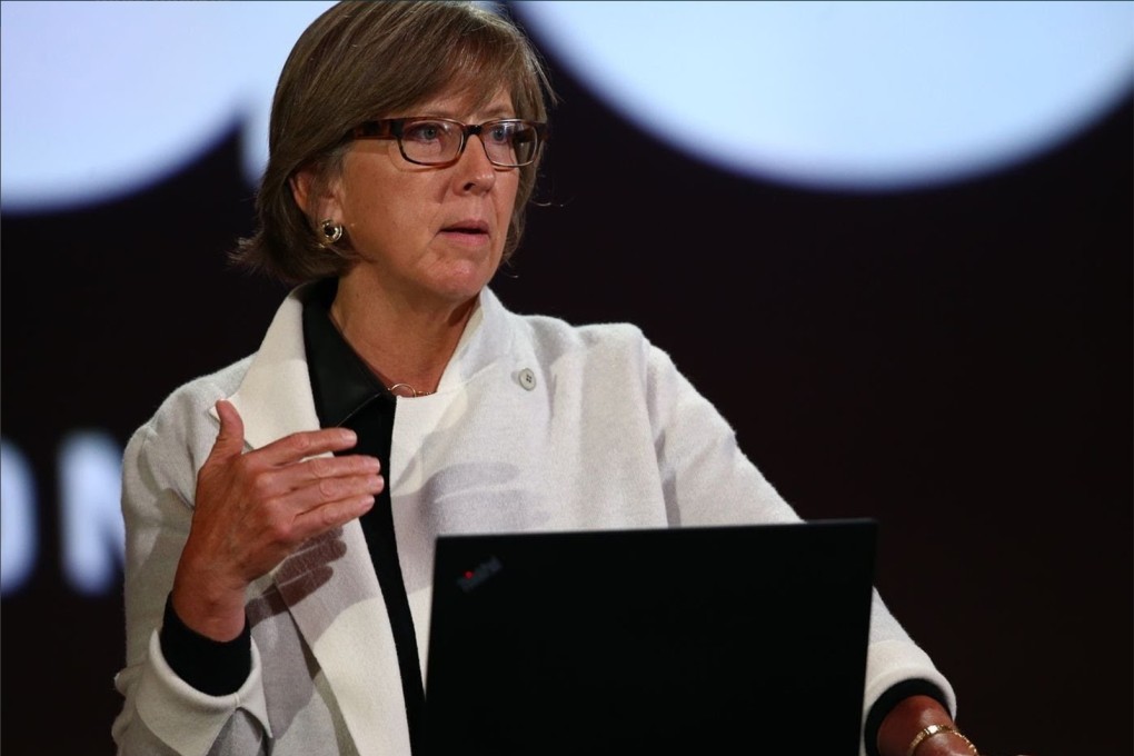 American venture capitalist Mary Meeker, founder and general partner of Bond Capital, presents her 2019 Internet Trends Report at the Code Conference in Scottsdale, Arizona, on June 11, 2019. Photo: Twitter